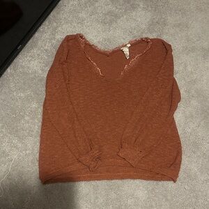 Blu Pepper Terracotta Knit Top